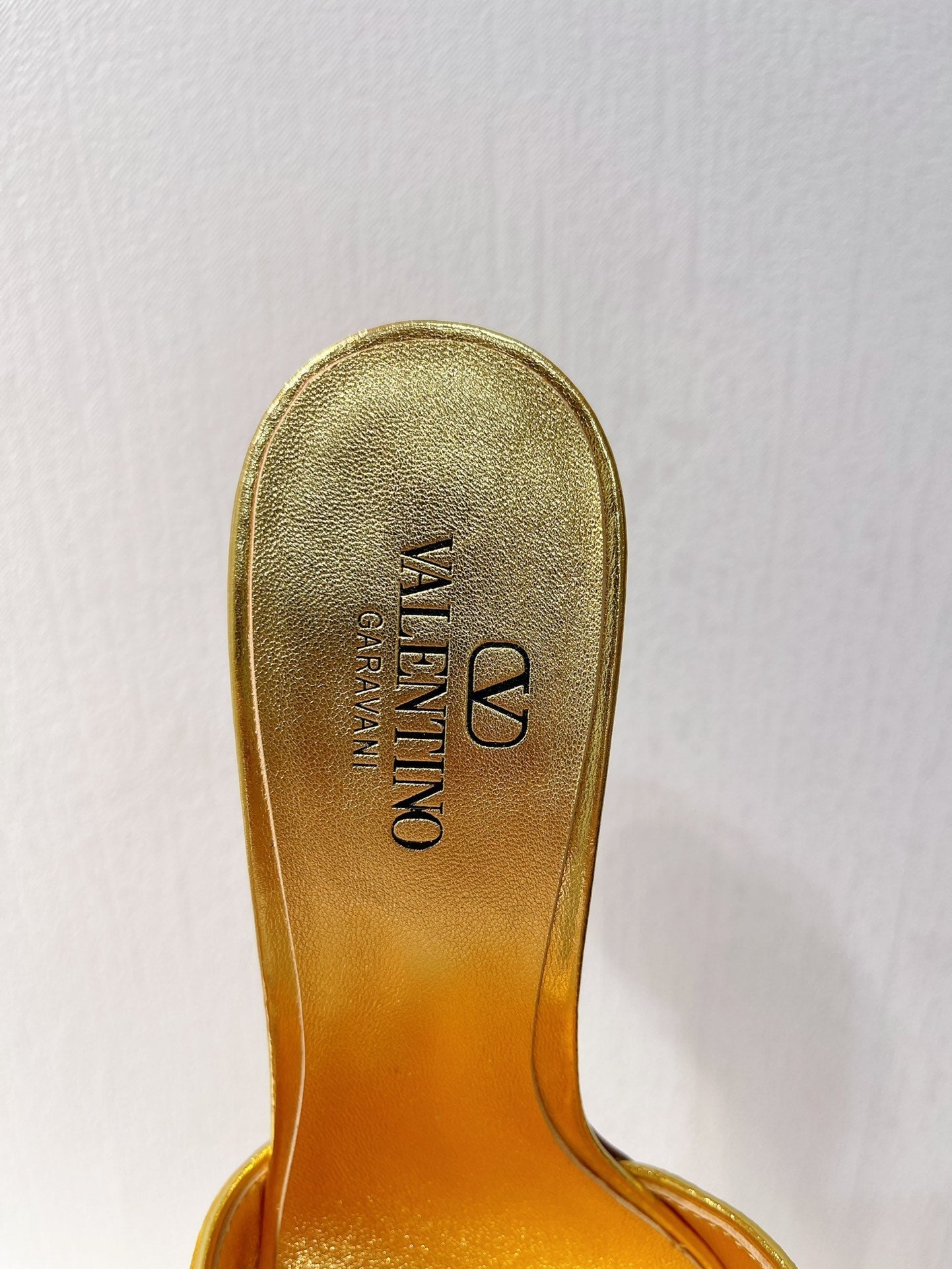 VT Leather Mules Gold Cowhide 292873