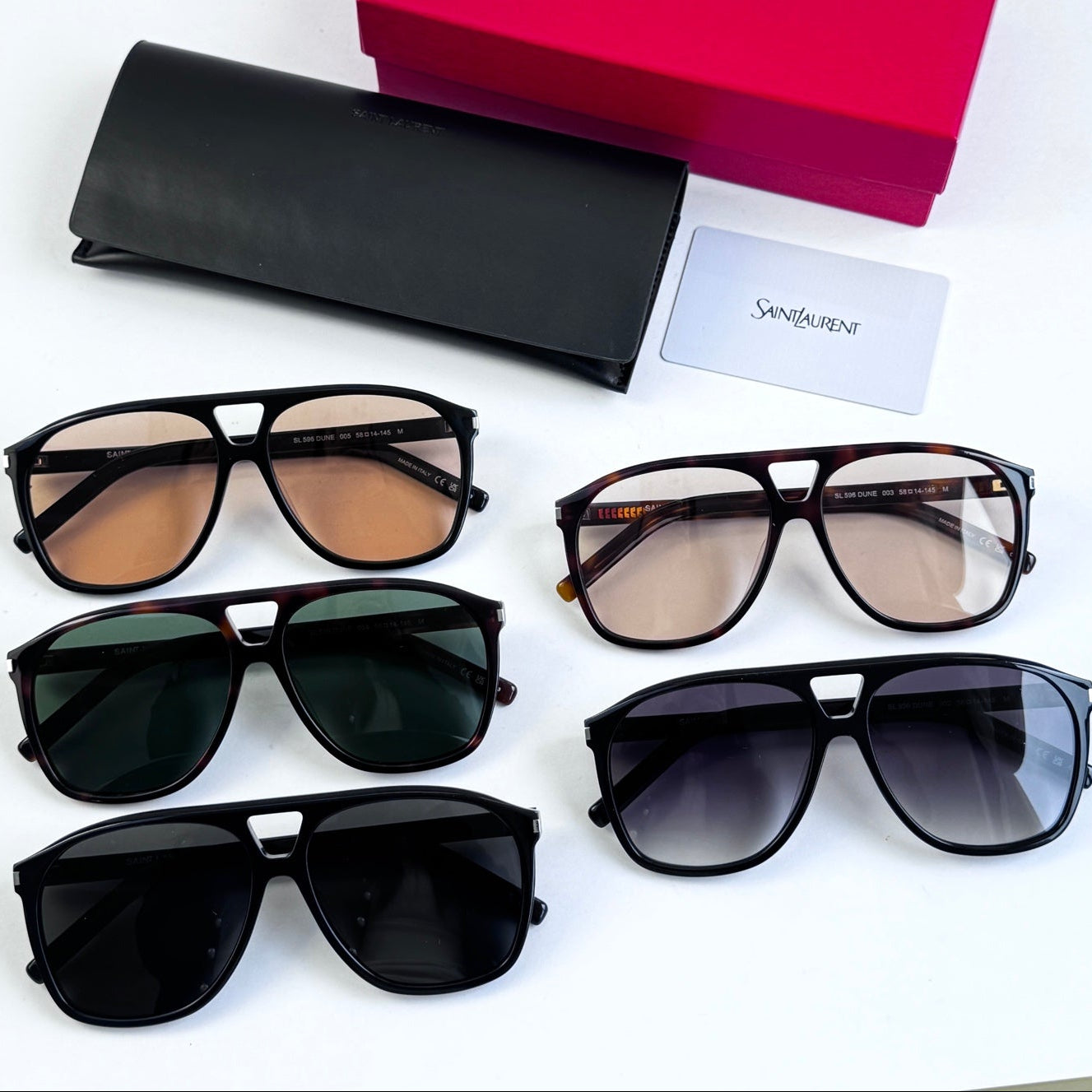 Saint Laurent 2026 SL 596 DUNE Pilot Sunglasses