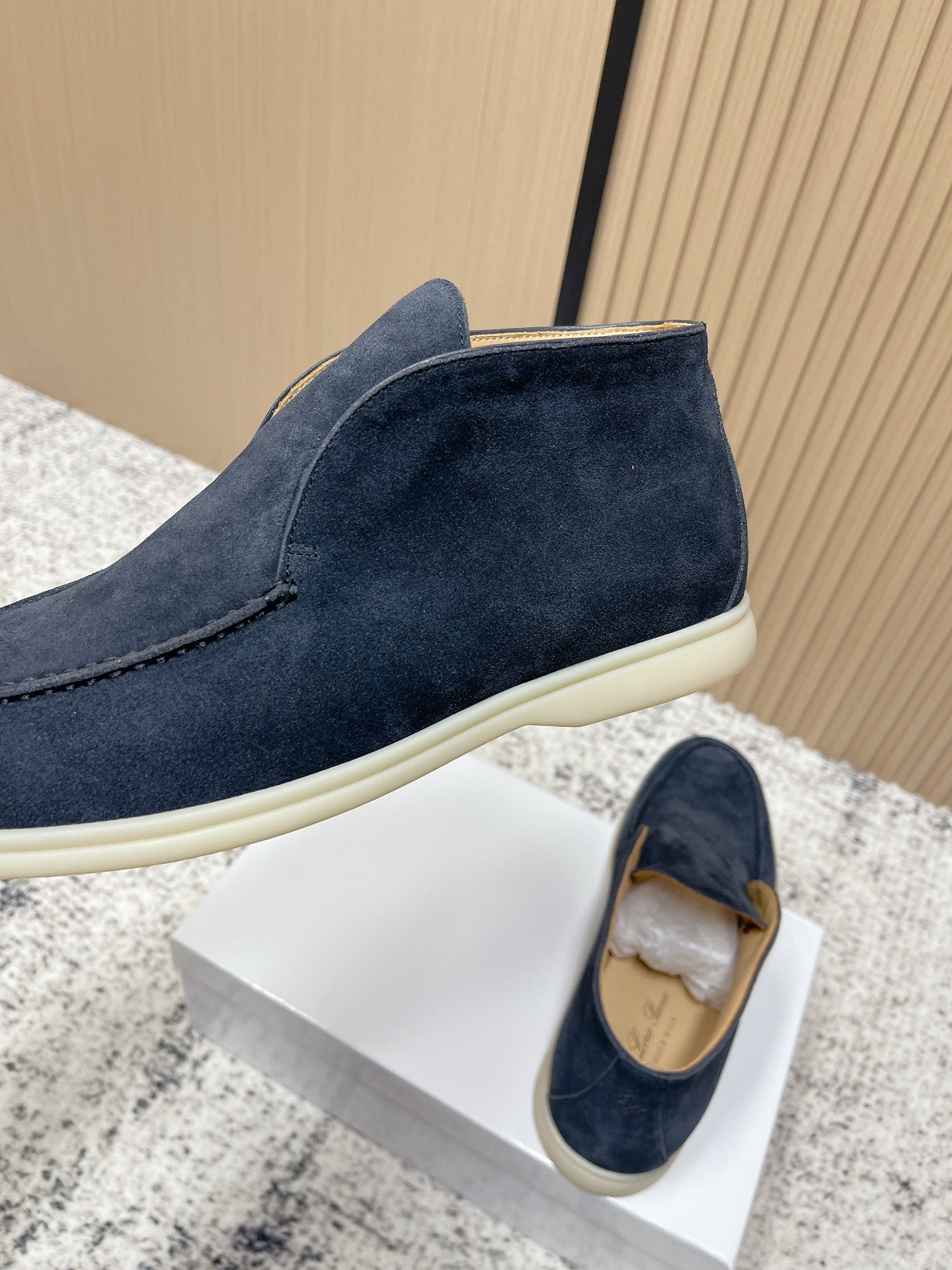 LP Open Walk Ankle Boot Dark Blue Suede 534329
