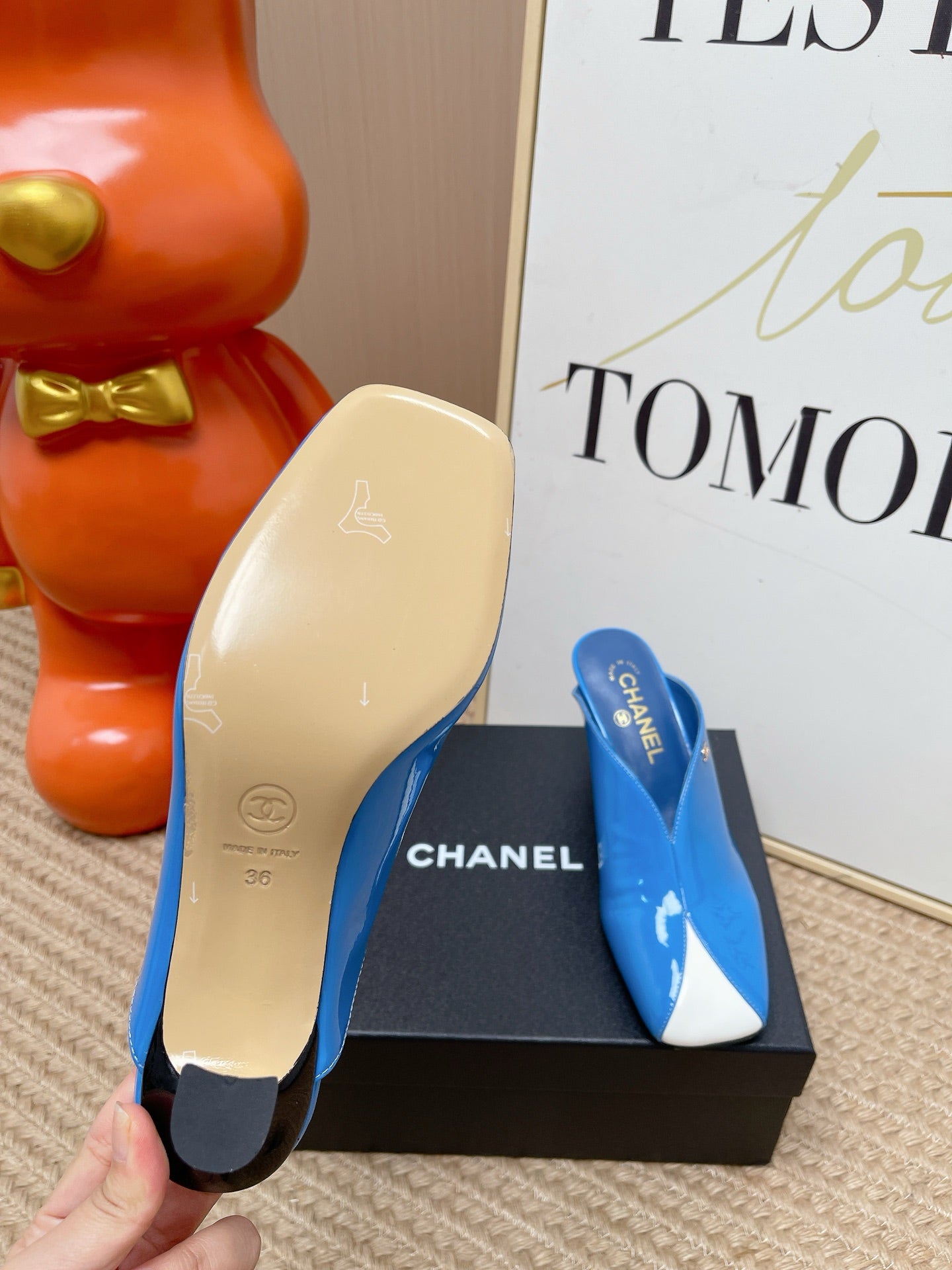 Chanel 2026 Mule 50mm Patent Leather 855336