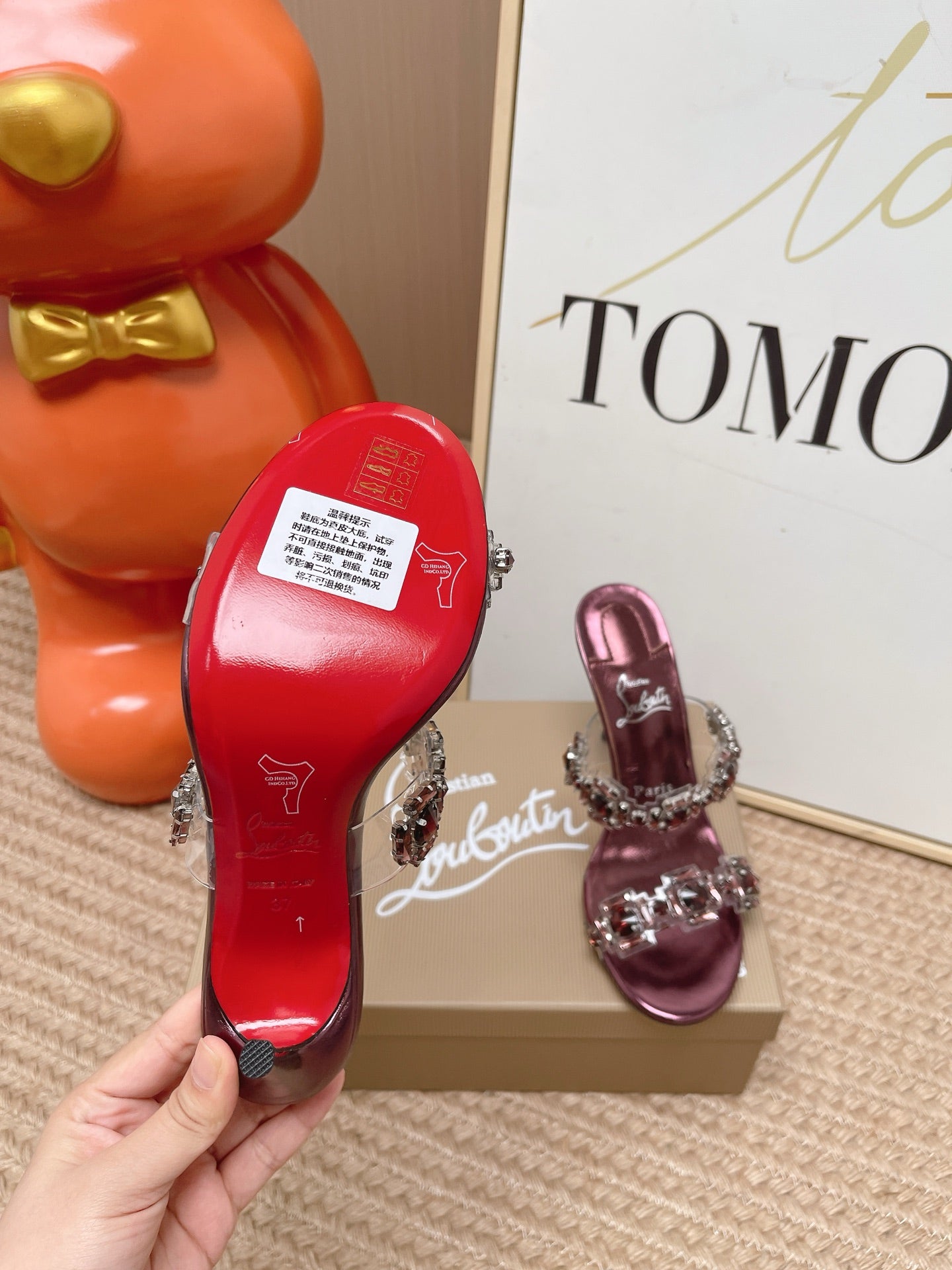 Christian Louboutin Just Jewel Strass Mules 855235