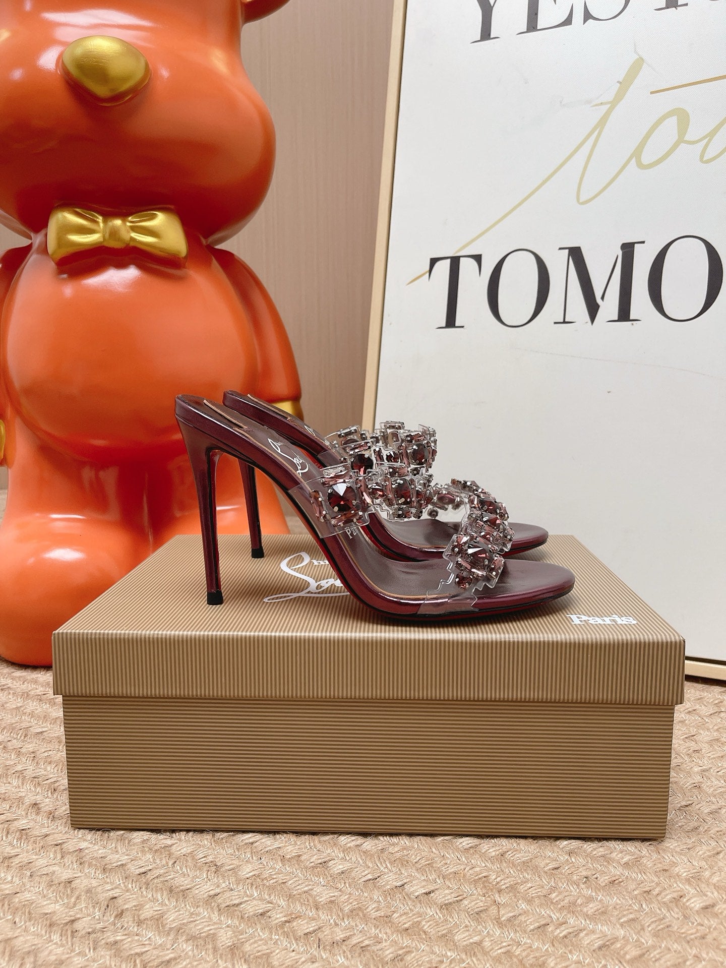 Christian Louboutin Just Jewel Strass Mules 855235