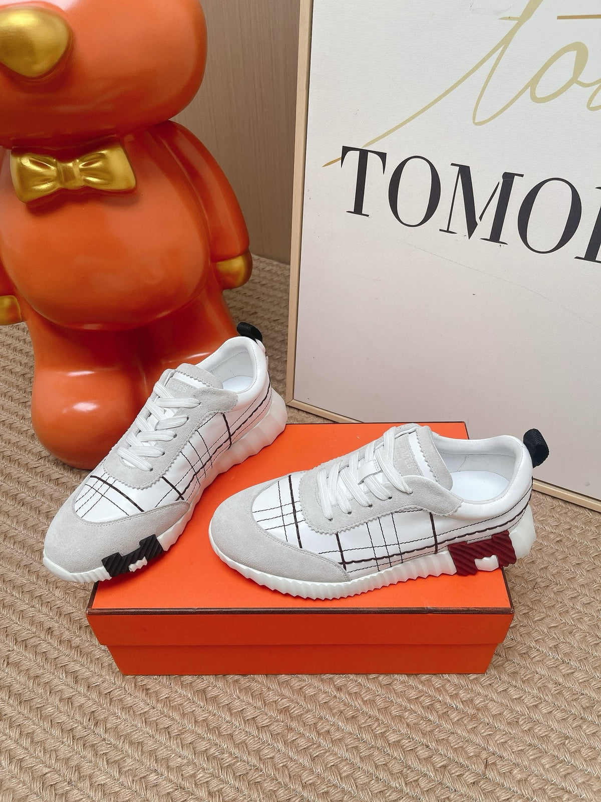 HM 2026 Men Bouncing Sneakers Suede Calfskin 854501