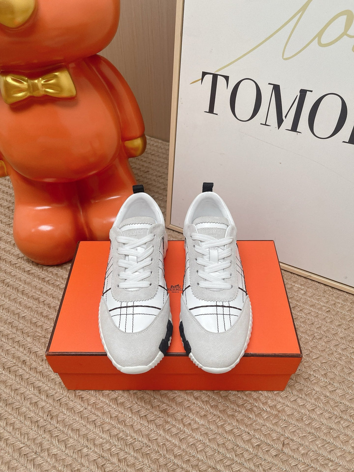 HM 2026 Men Bouncing Sneakers Suede Calfskin 854501