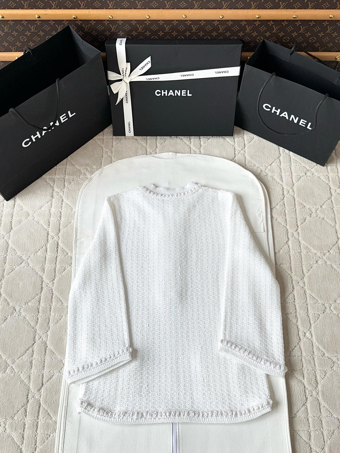 CC 25 Pearl Mesh Top White Wool 237299
