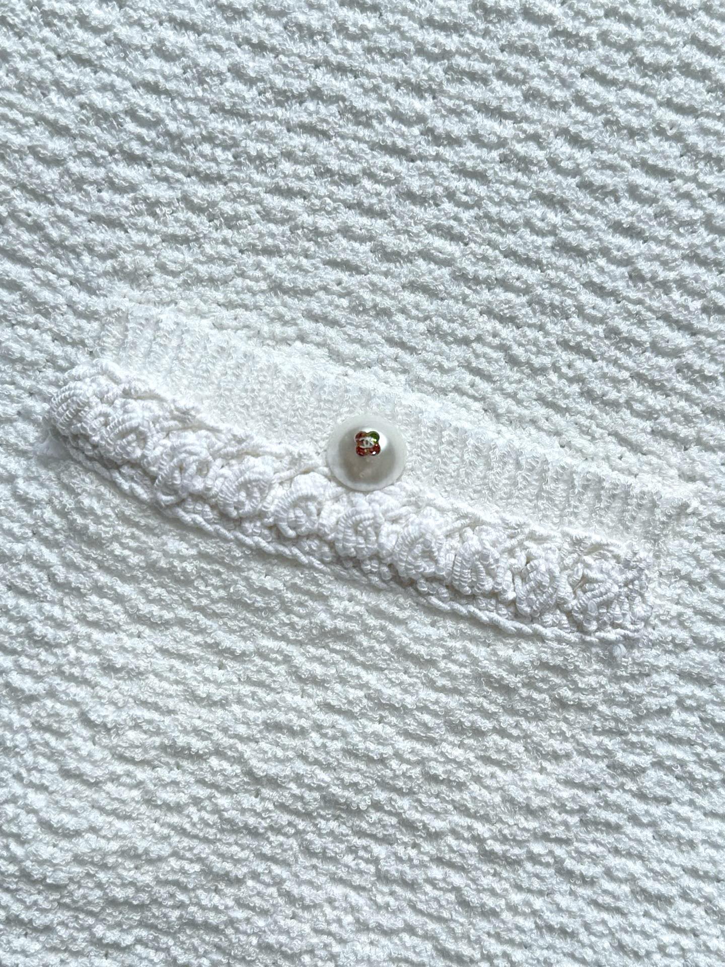 CC 25 Pearl Mesh Top White Wool 237299