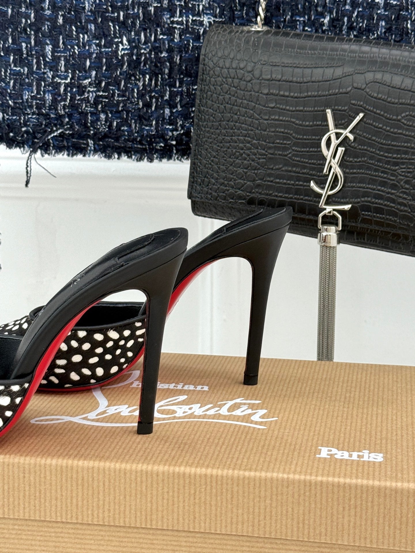 Christian Louboutin 2026 Apostropha High-Heeled Mules 80mm 785429