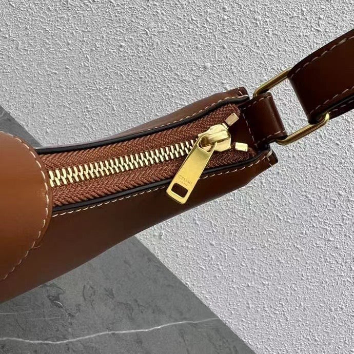 Celine 2026 Ava Bag 23cm Brown Calfskin 283606