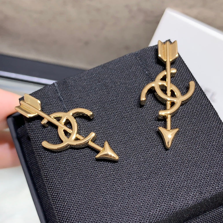Chanel 2026 Golden Cupid's Arrow Earrings