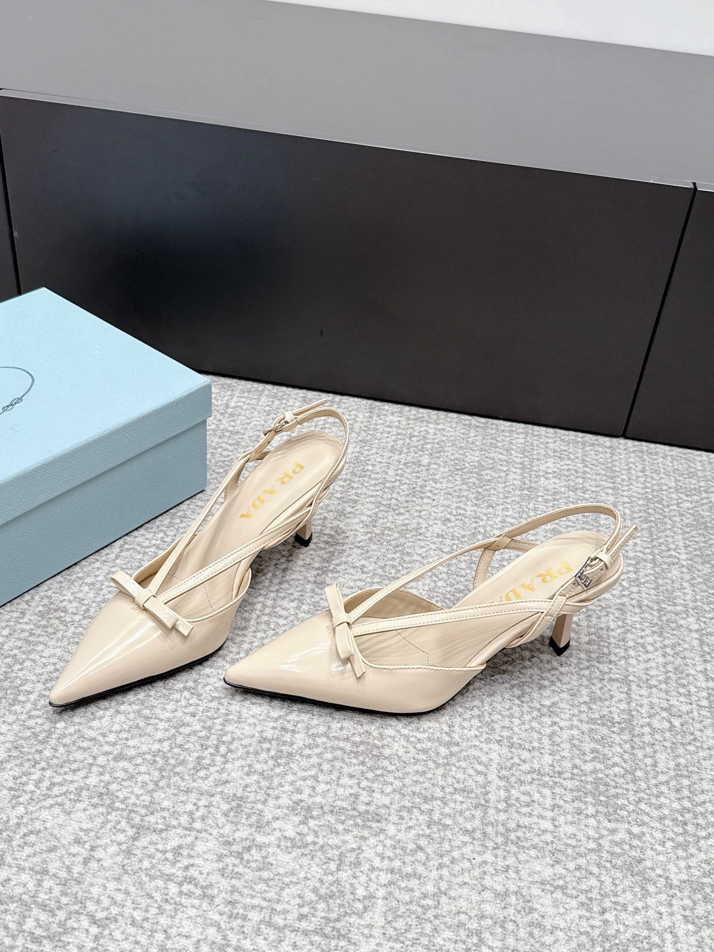 Prada 2026 Slingback 75mm Leather 855695