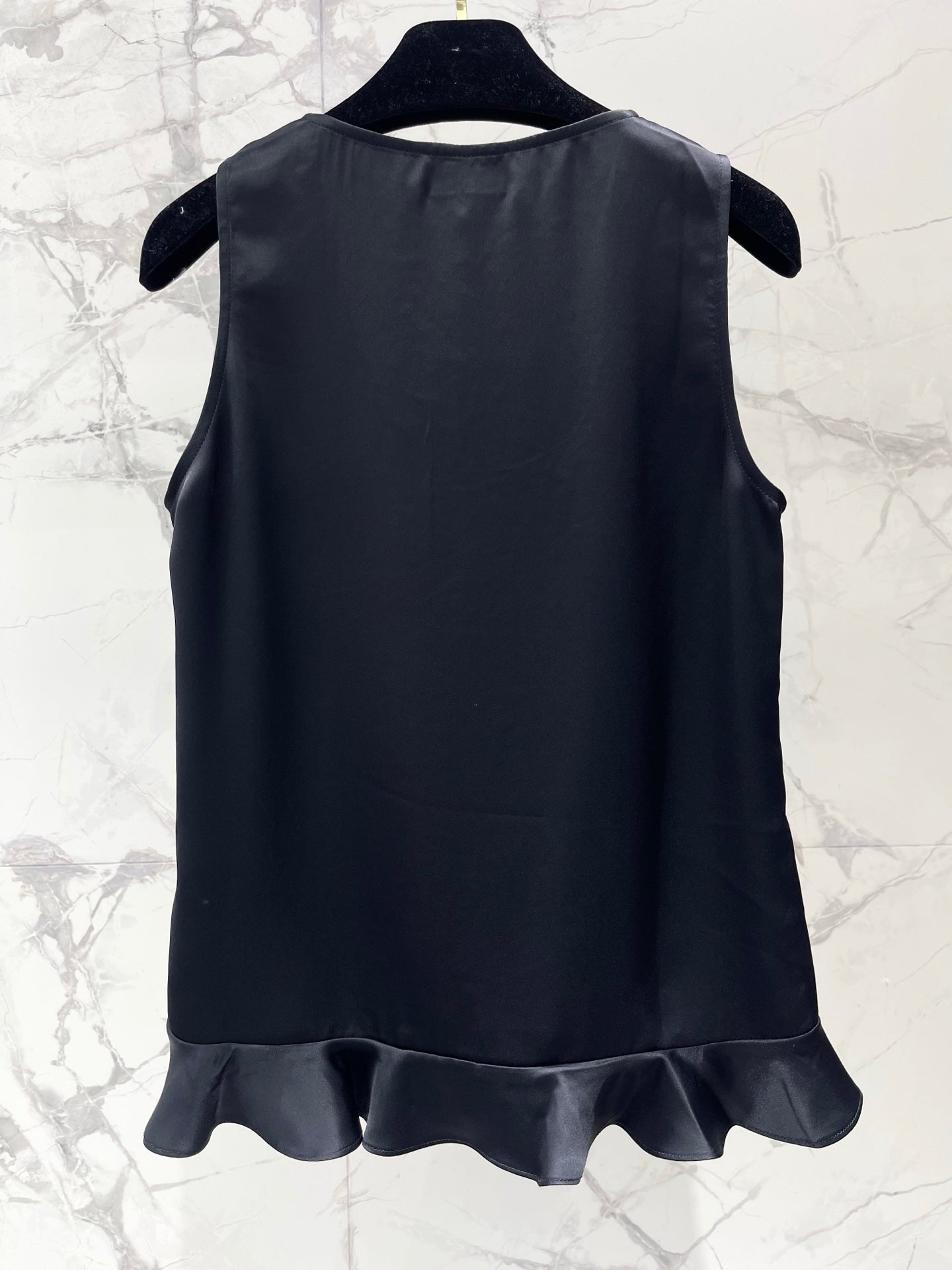 Chanel 2026 Ruffled Acetate Sleeveless Vest Acetate 454297