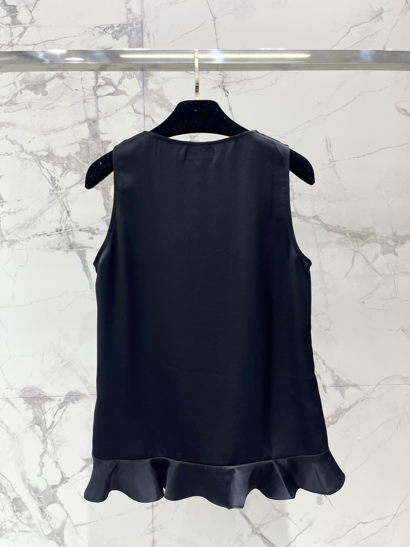 Chanel 2026 Ruffled Acetate Sleeveless Vest Acetate 454297
