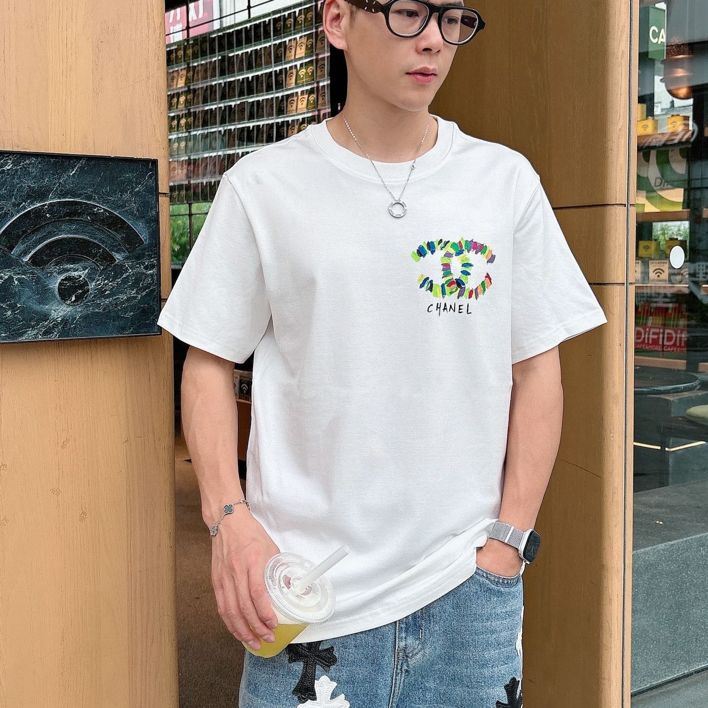 CC 2026  Short-Sleeve T-Shirt Double C Multicolor 419225