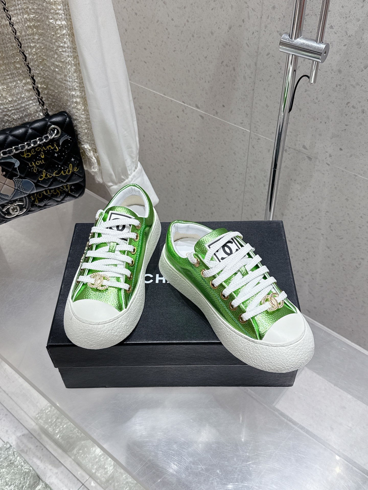 CC Sneaker Green cowhide  204657
