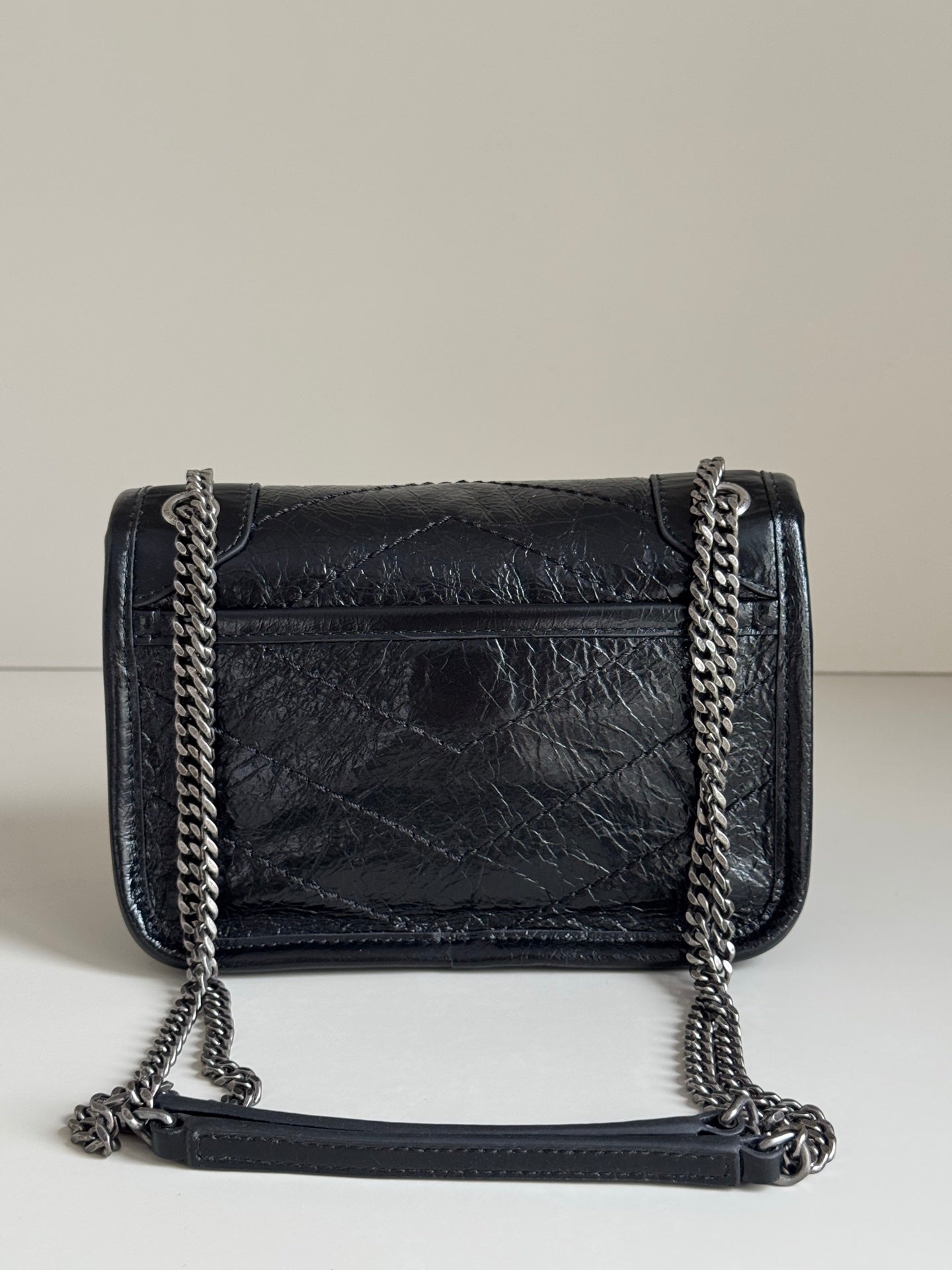 YSL 2026 Saint Laurent Niki Baby Bag 18cm Black Calfskin