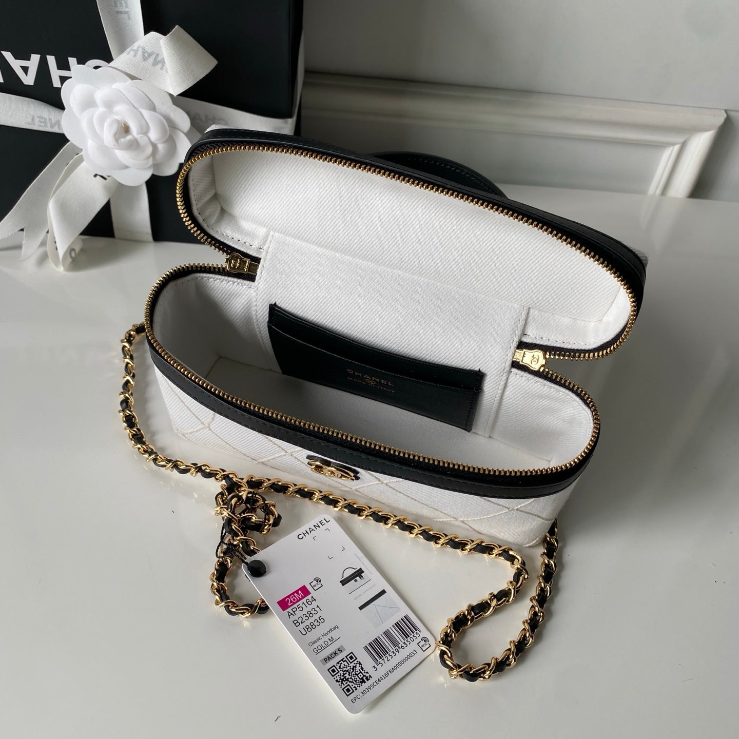 Chanel 2026 Vanity Case Bag 19.5cm Demin And Leather