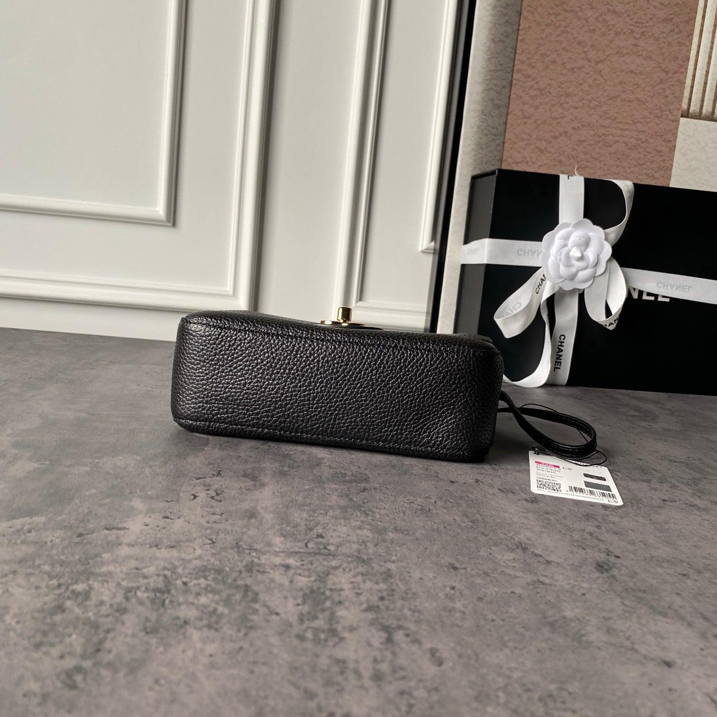 Chanel 2026 Mini Flap Bag 20cm Denim And Grained Calfskin