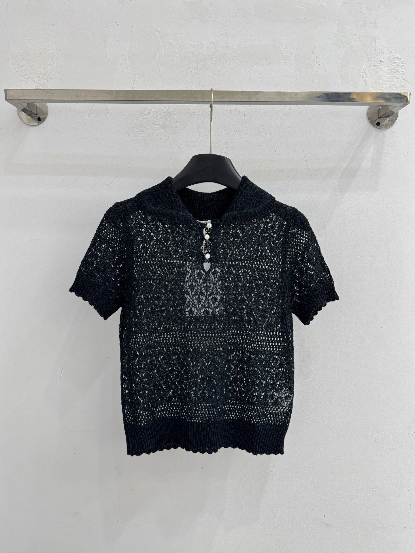 Chanel 2026 Openwork Knit Sweater Cotton 359798