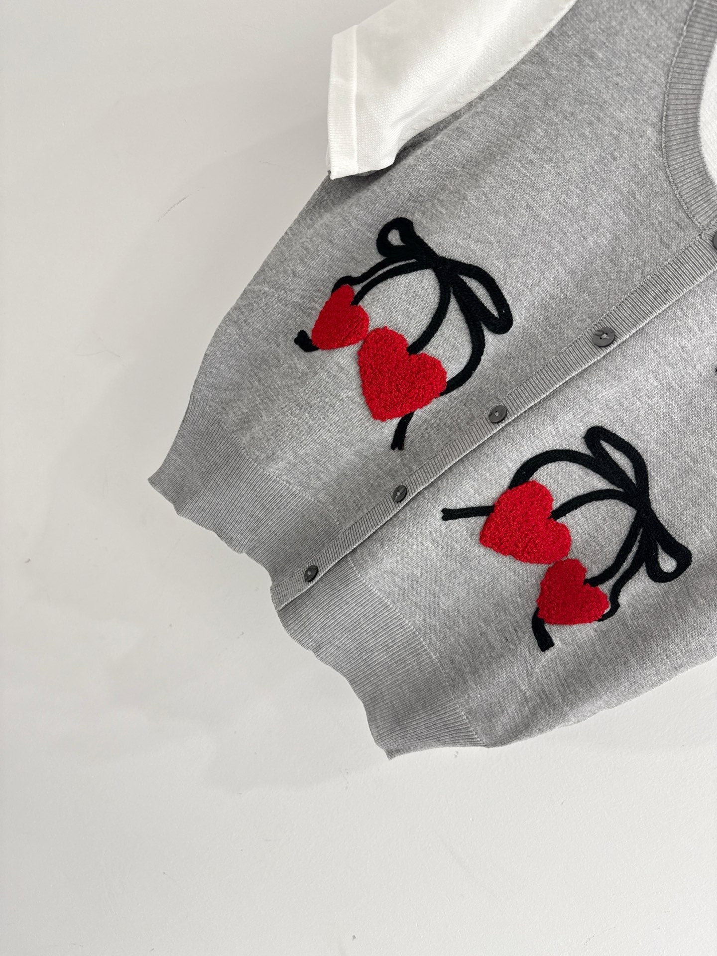 MiuMiu 2026 Shirt Grey White Wool 642725
