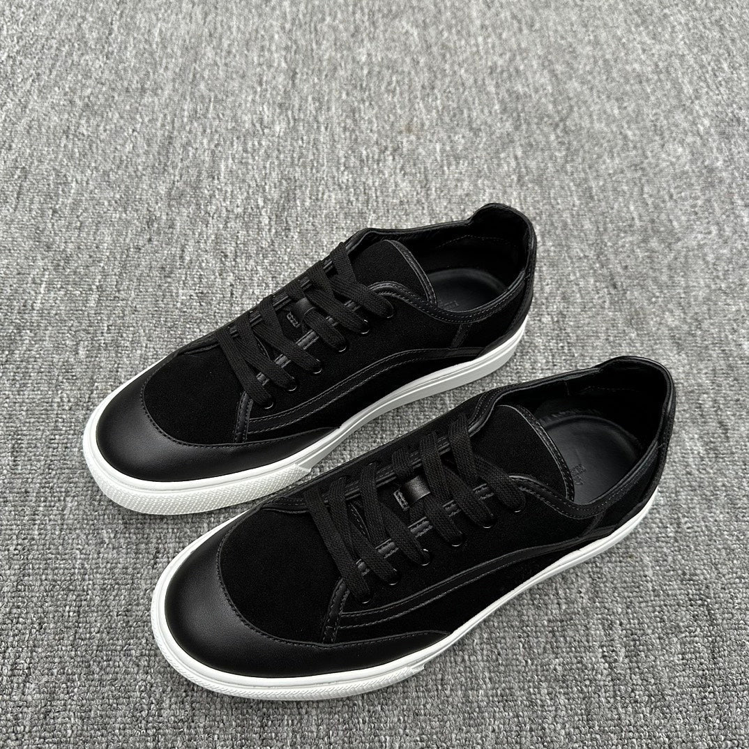 HM Men's Get Sneaker Black Suede Calfskin 336083