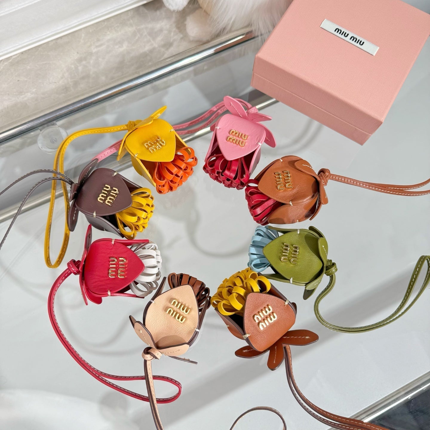 Miu Miu Trick Calfskin Bag Charm