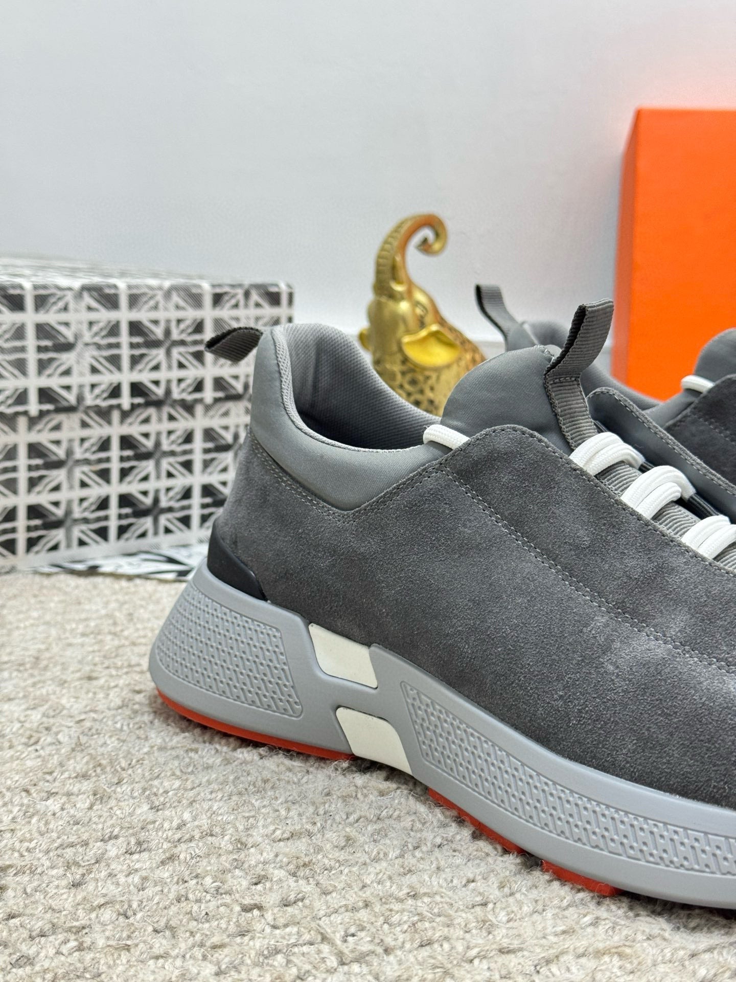 HM Men's Just Sneaker Grey Suede 545942