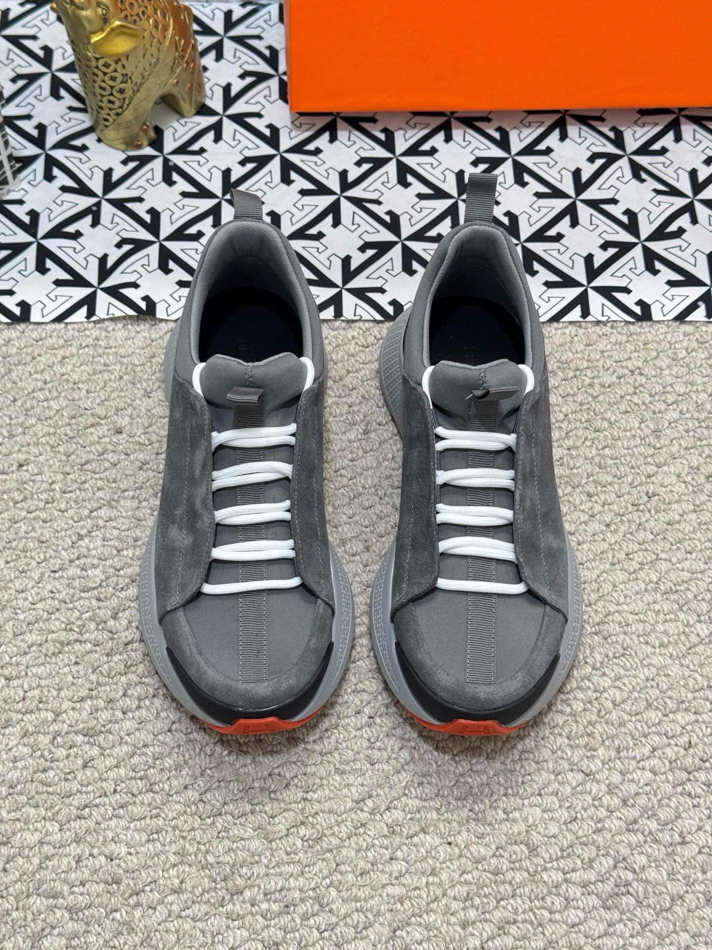HM Men's Just Sneaker Grey Suede 545942