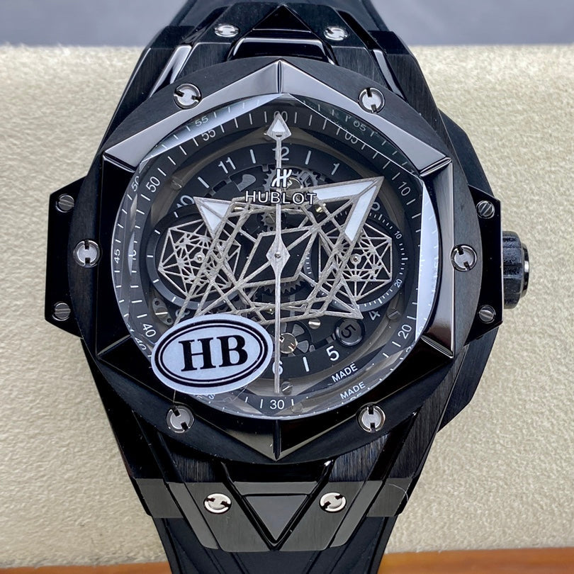 Hublot Big Bang Sang Bleu II Black Ceramic 45mm Watch