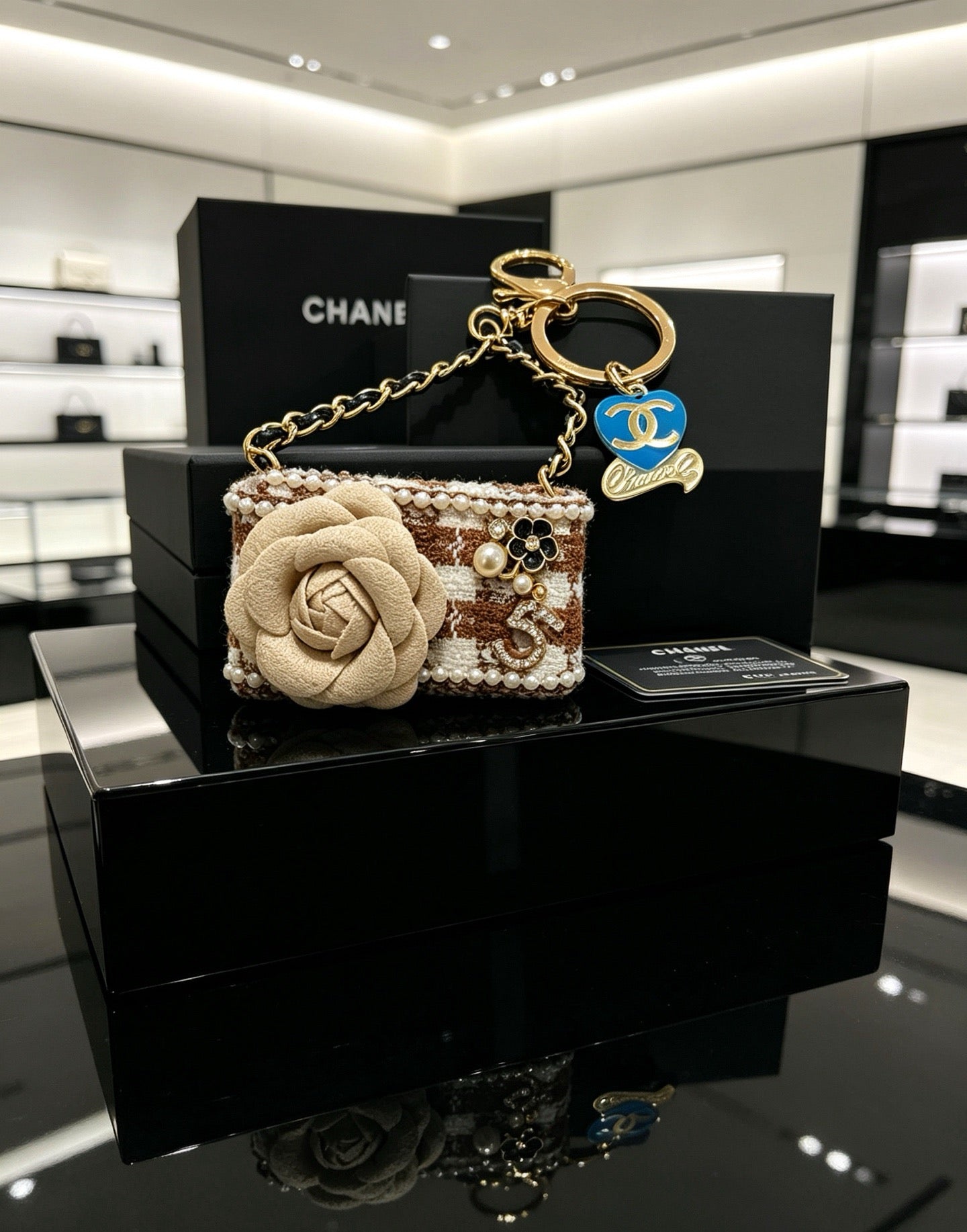 Chanel Flower Mini Bag Charm