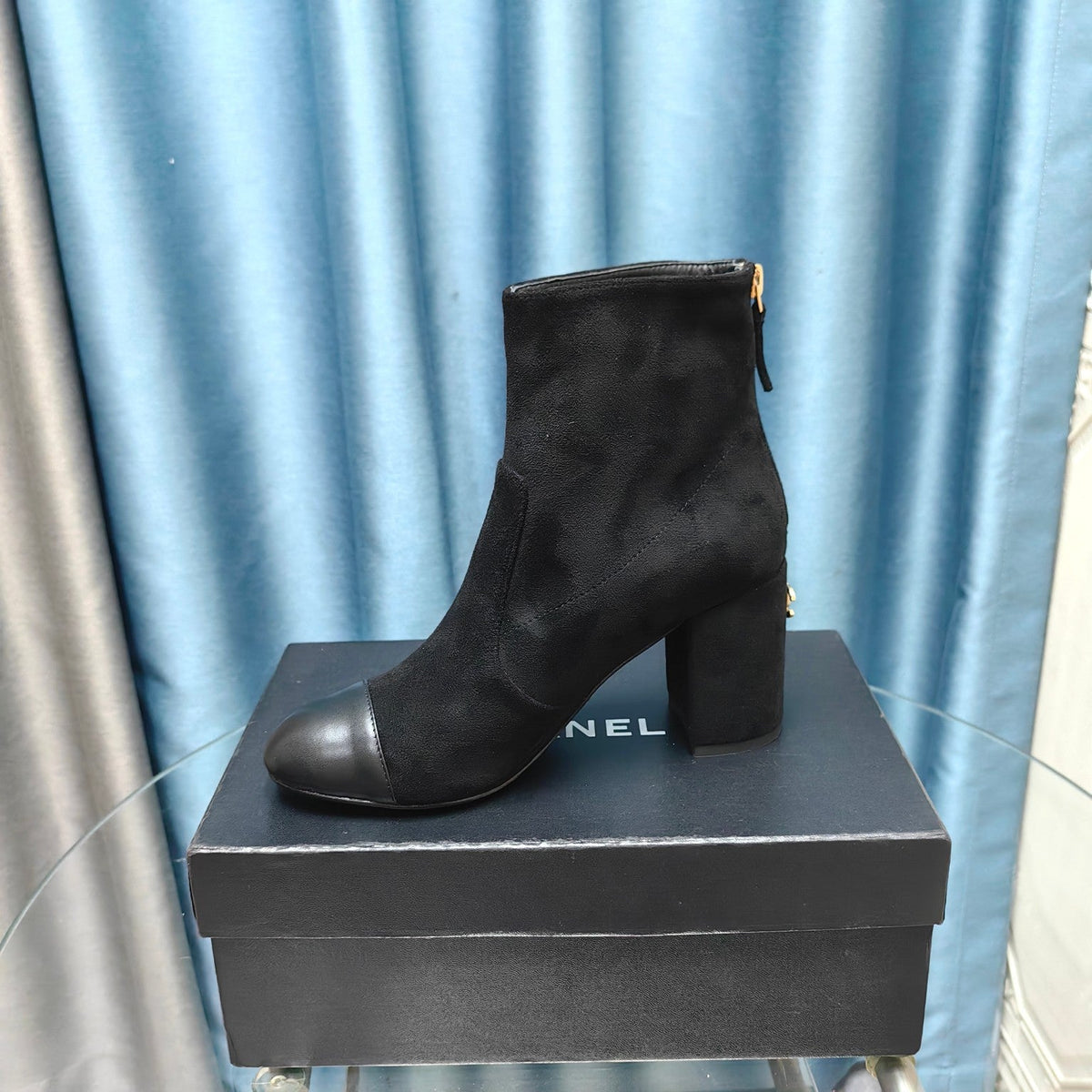 CC Ankle Boots 70mm Black Suede