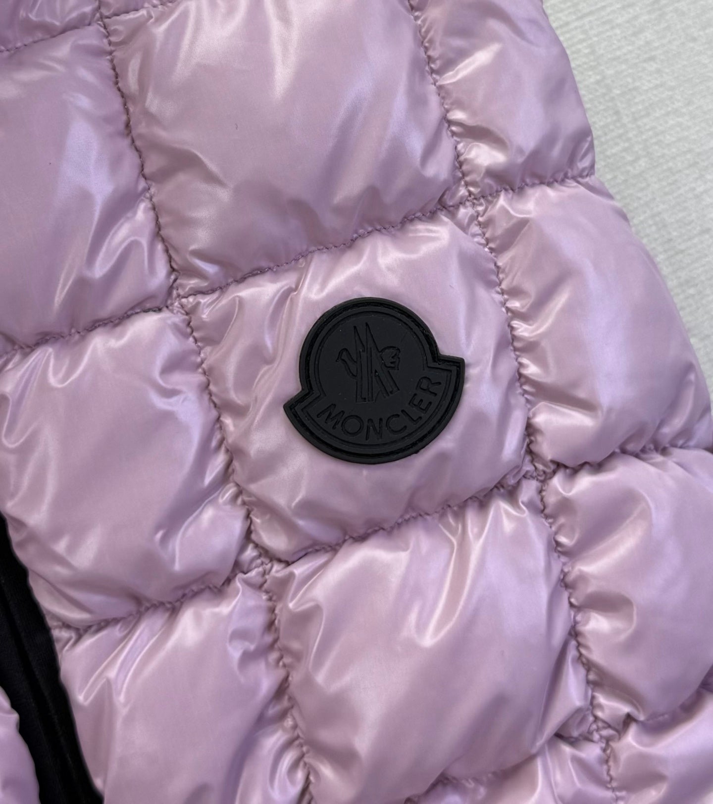 MC 2025 Emilion Square-Quilted Down Gilet Purple Nylon Down