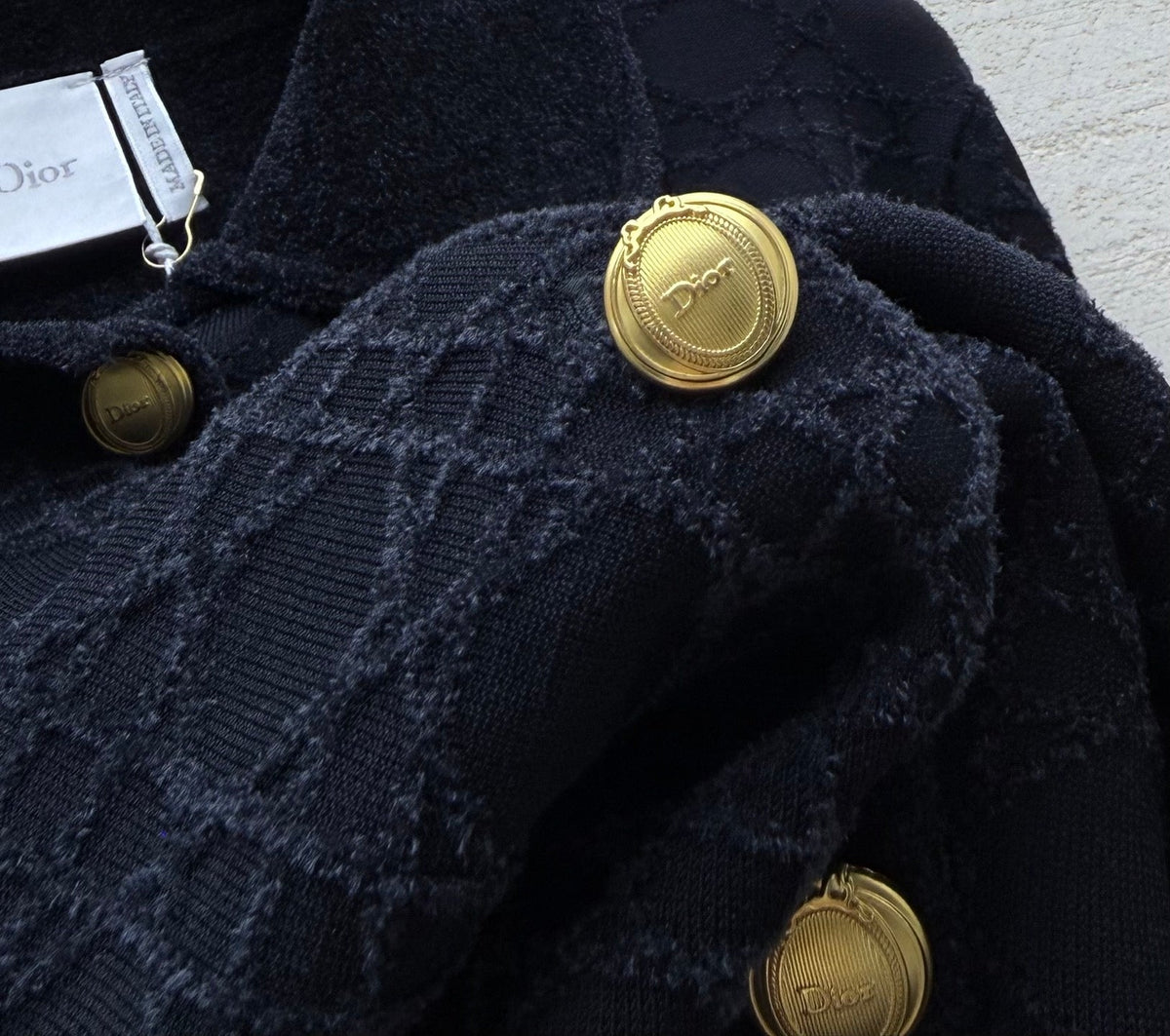 Dior 2026 Cannage Technical Jacquard Jacket Fabric 445461