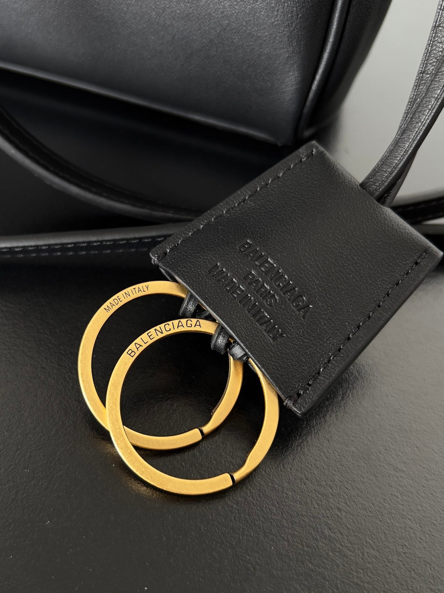 Balenciaga 2026 Rodeo Bag 22 Black Calfskin Gold Hardware 351339