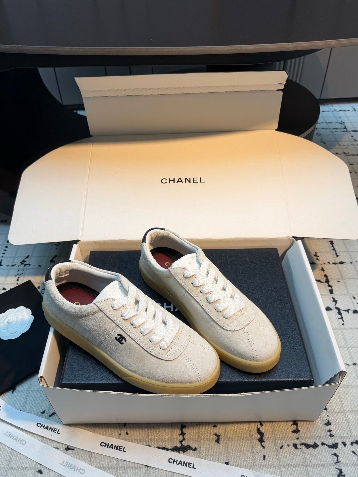Chanel 2026 Training Sneakers Cow Suede Sheepskin 829180