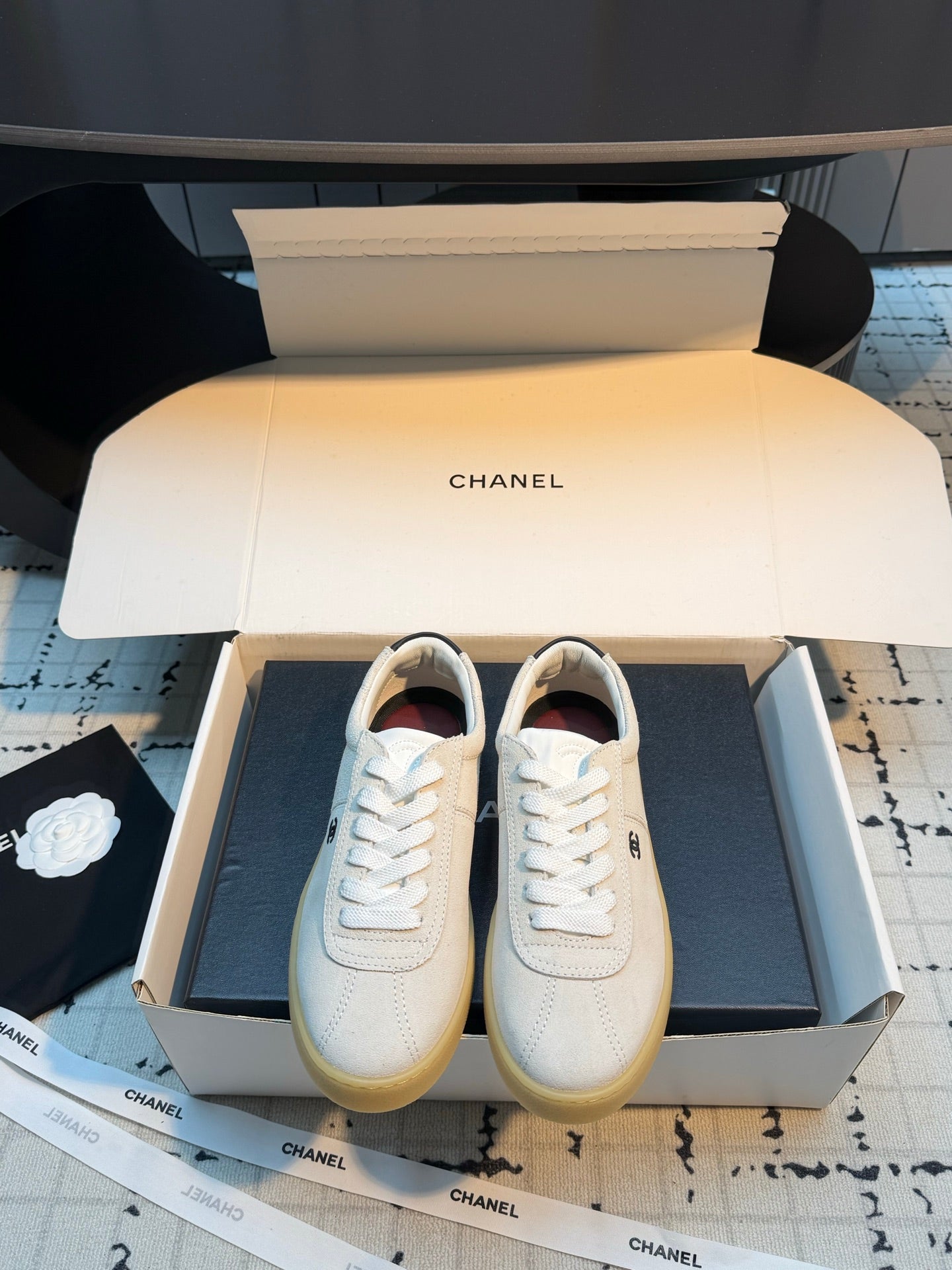 Chanel 2026 Training Sneakers Cow Suede Sheepskin 829180