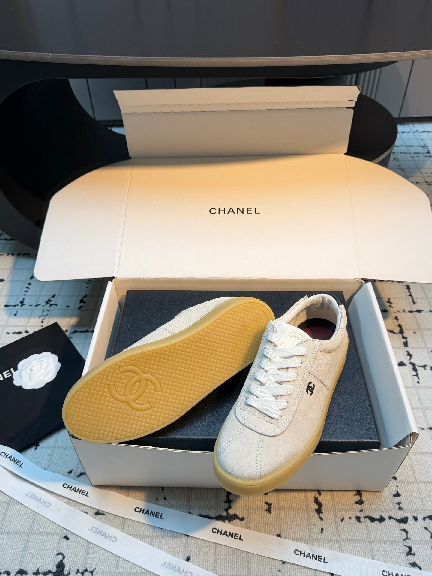 Chanel 2026 Training Sneakers Cow Suede Sheepskin 829180
