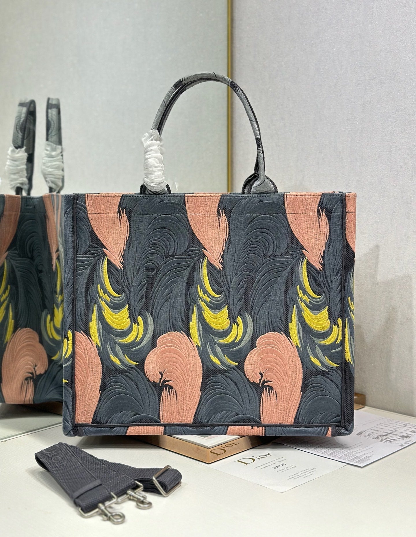 Dior 2026 Book Tote Bag Multicolor Canvas 290879