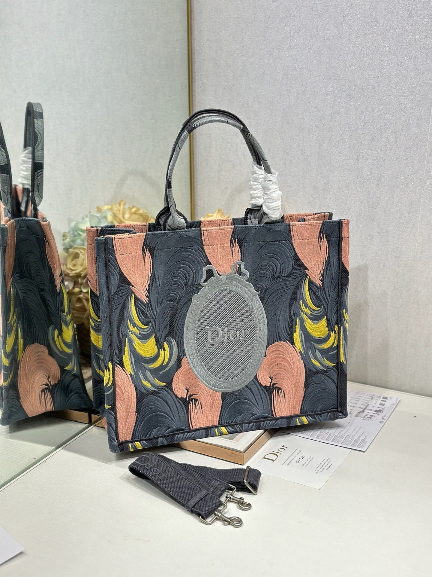 Dior 2026 Book Tote Bag Multicolor Canvas 290879
