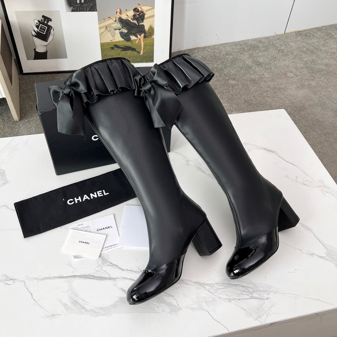 CC 25 high boots black sheepskin 459458