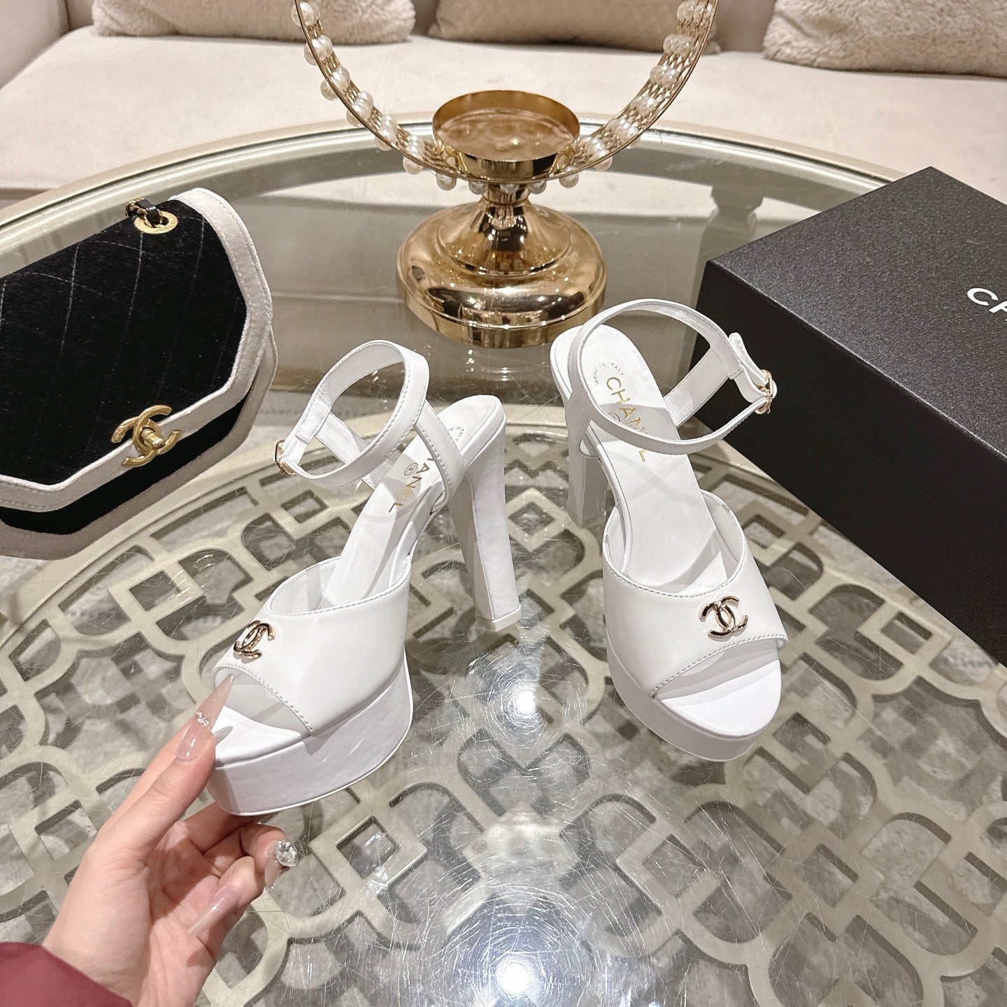 Chanel 2026 Platform Sandals Sheepskin 834300