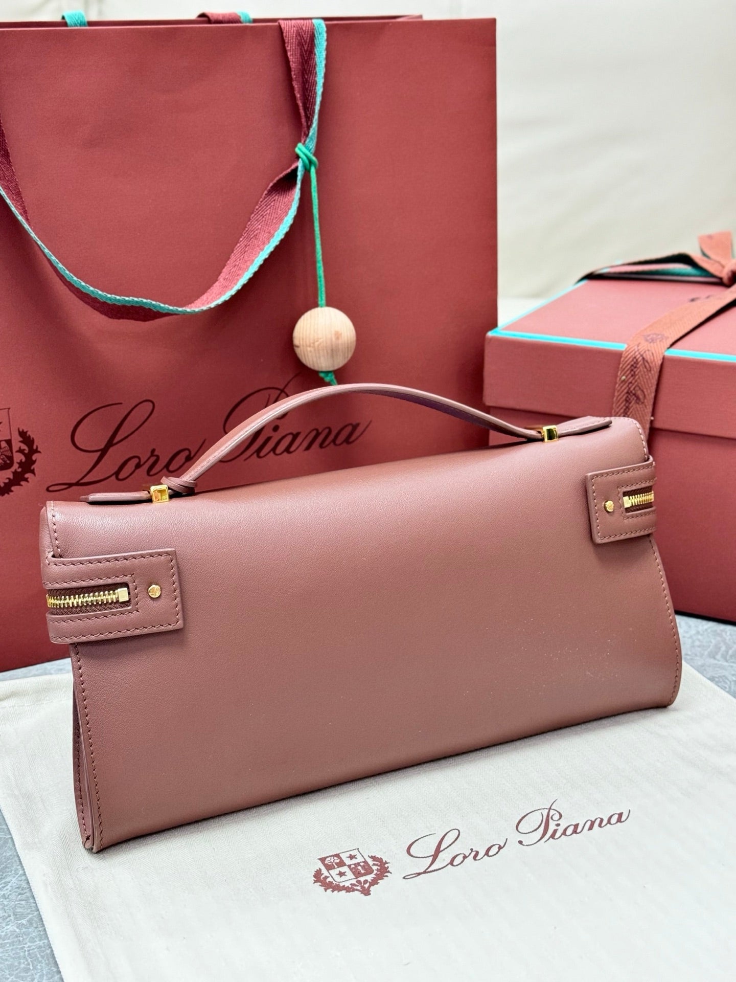 LP 2026 Extra Bag L29 Countryside Sage mix Burnt Tan Wool Leather