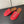 alaia mule red vienne lambskin