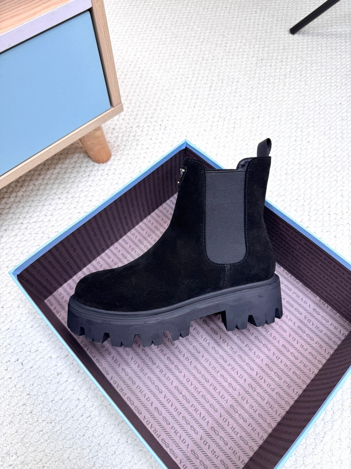 PRA ankle boots black suede 443663