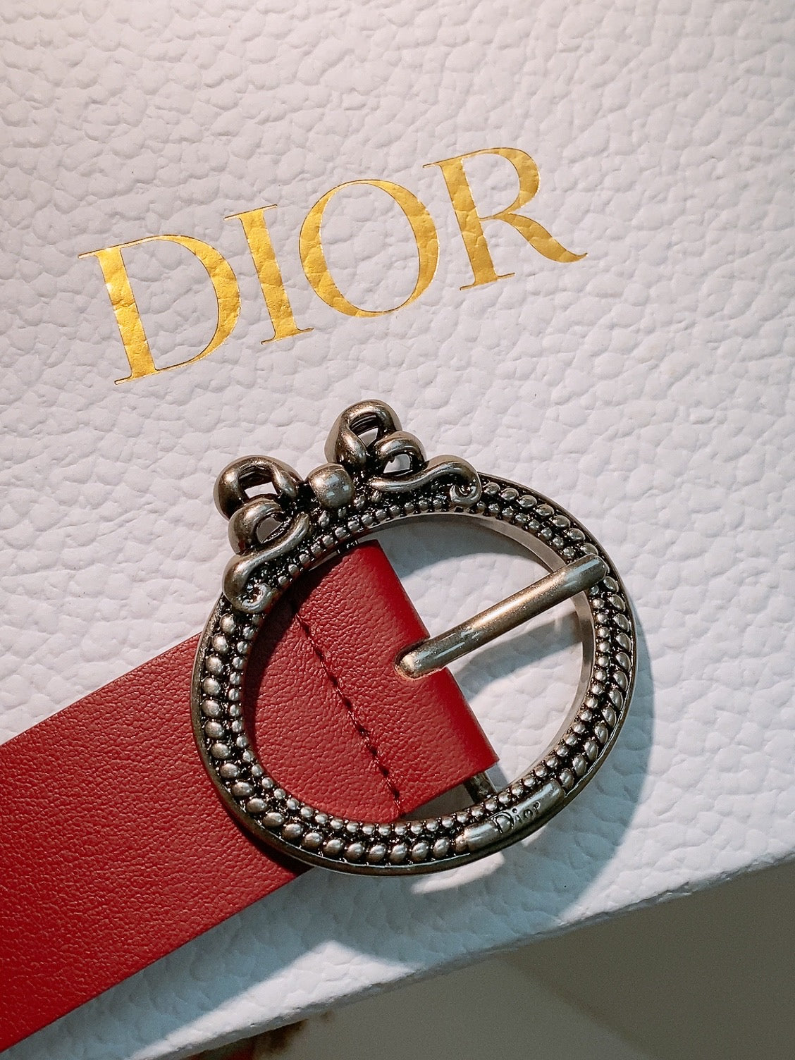 Dior Médaillon Belt 30mm With Bow Calfskin 207707