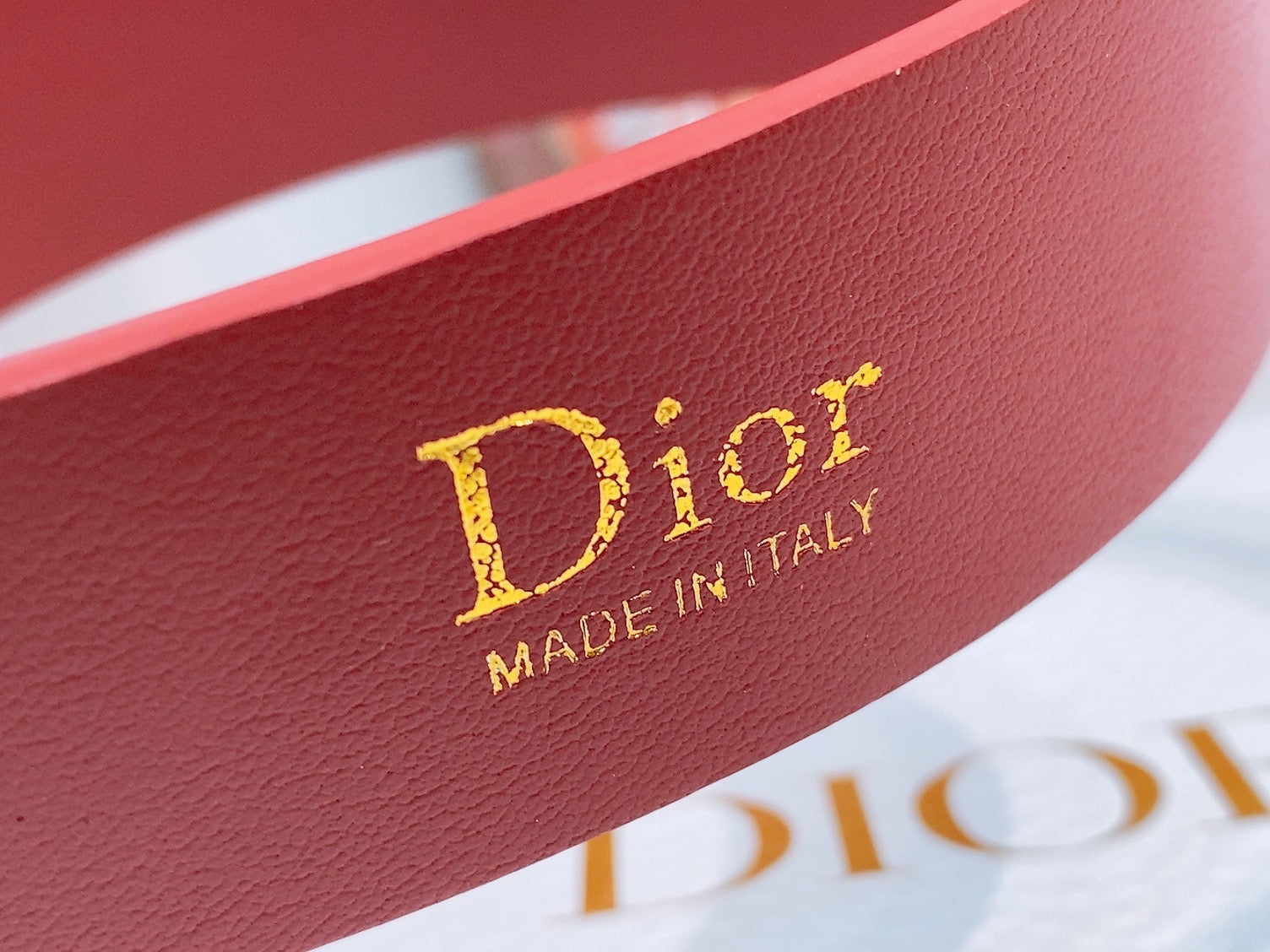Dior Médaillon Belt 30mm With Bow Calfskin 207707