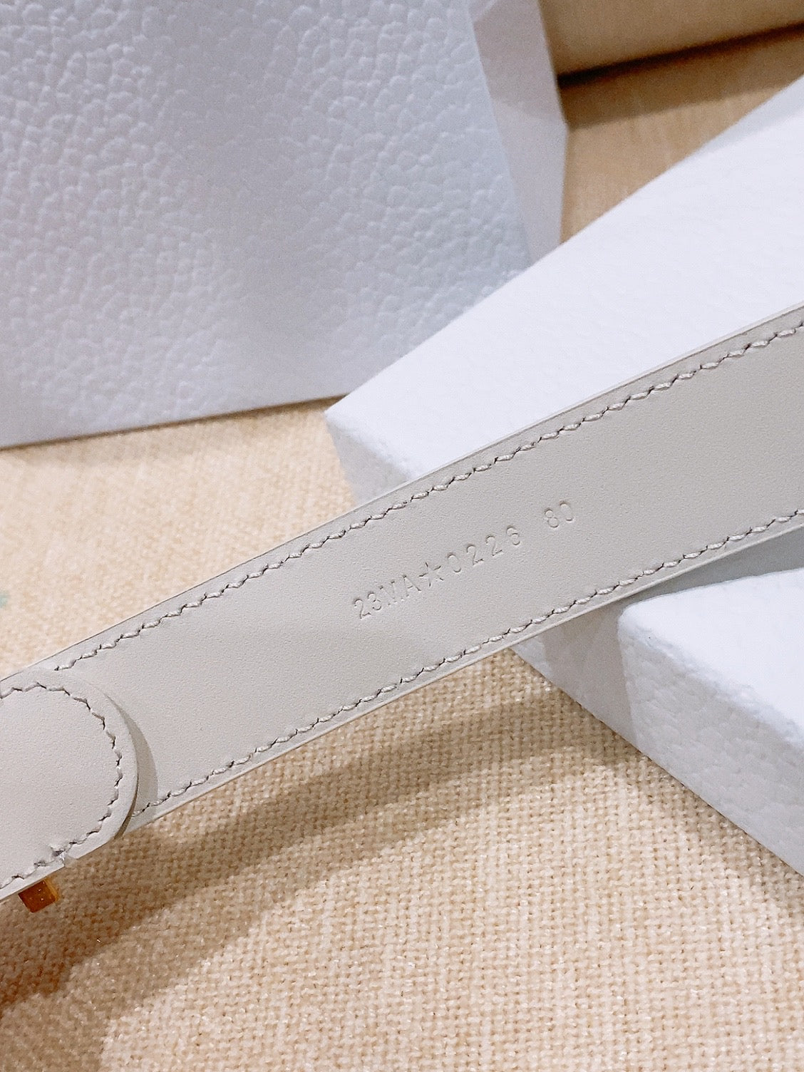 Dior Cannage Belt 25mm Smooth Calfskin 208264