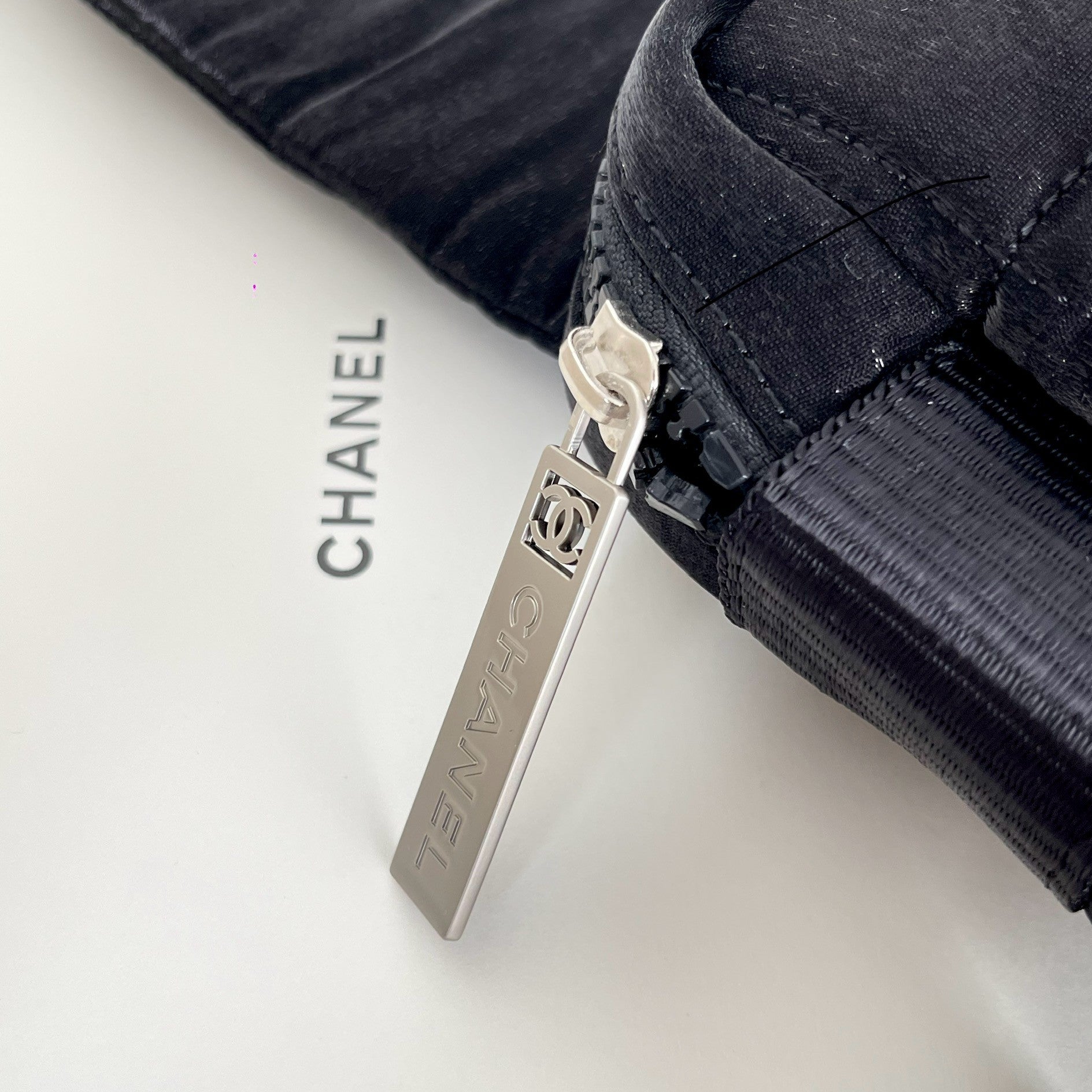 Chanel 2026 Backpack 28cm Black Fabric