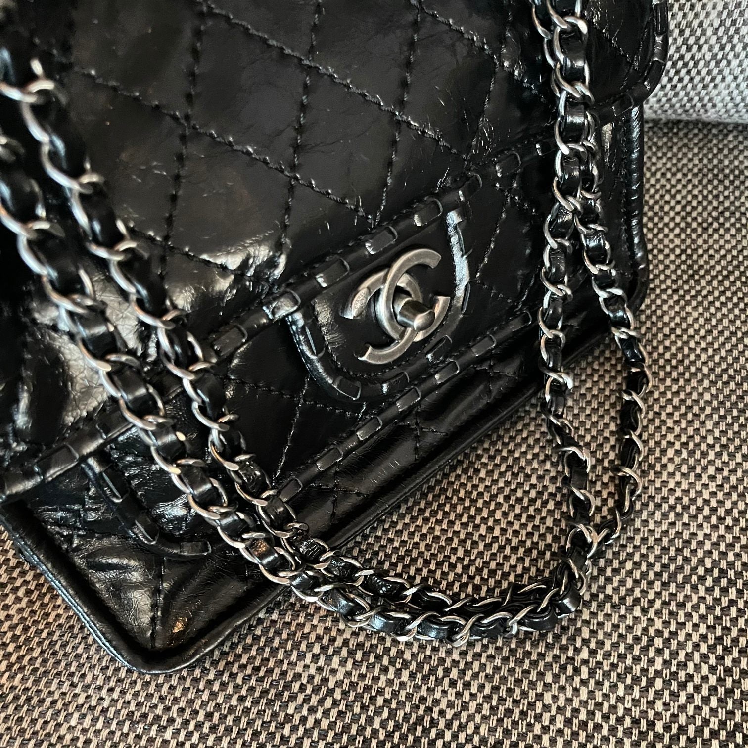 Chanel 2026 Quilted Calfskin Whipstitch Flap Bag 26cm Calfskin