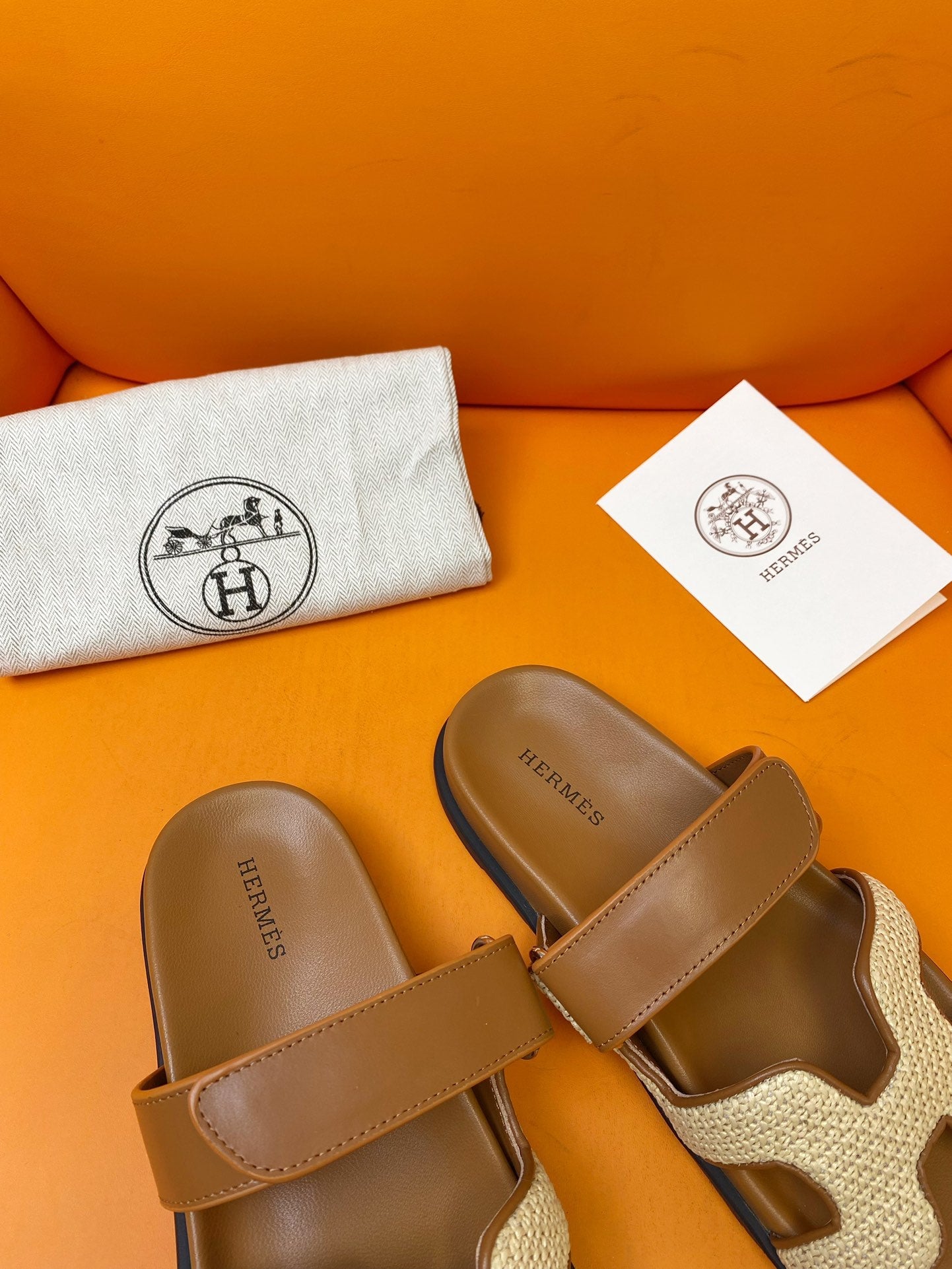 Hermes 2026 Chypre Sandal Canvas Leather 782240