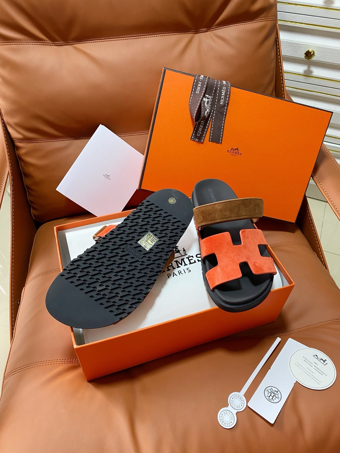 Hermes 2026 Chypre Sandal Suede Leather 928518